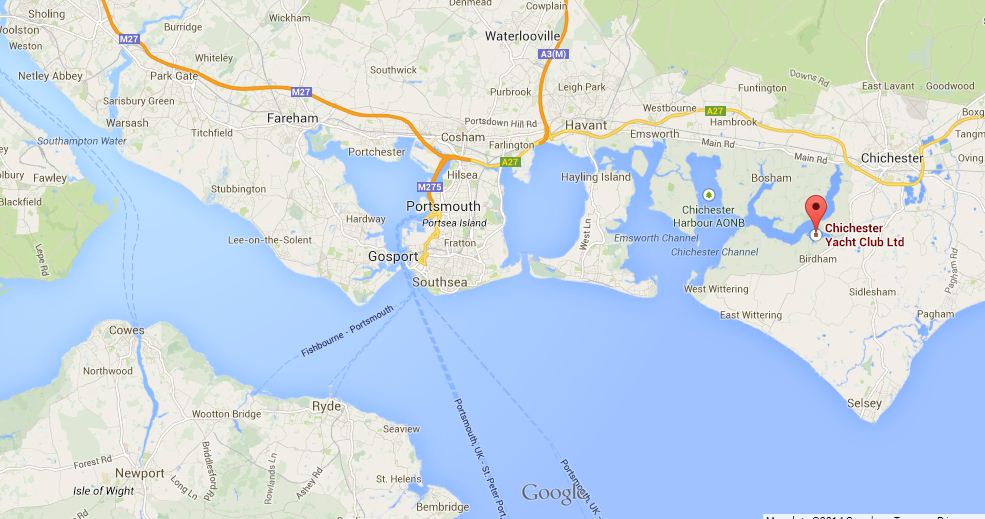 Map of Chichester Harbour